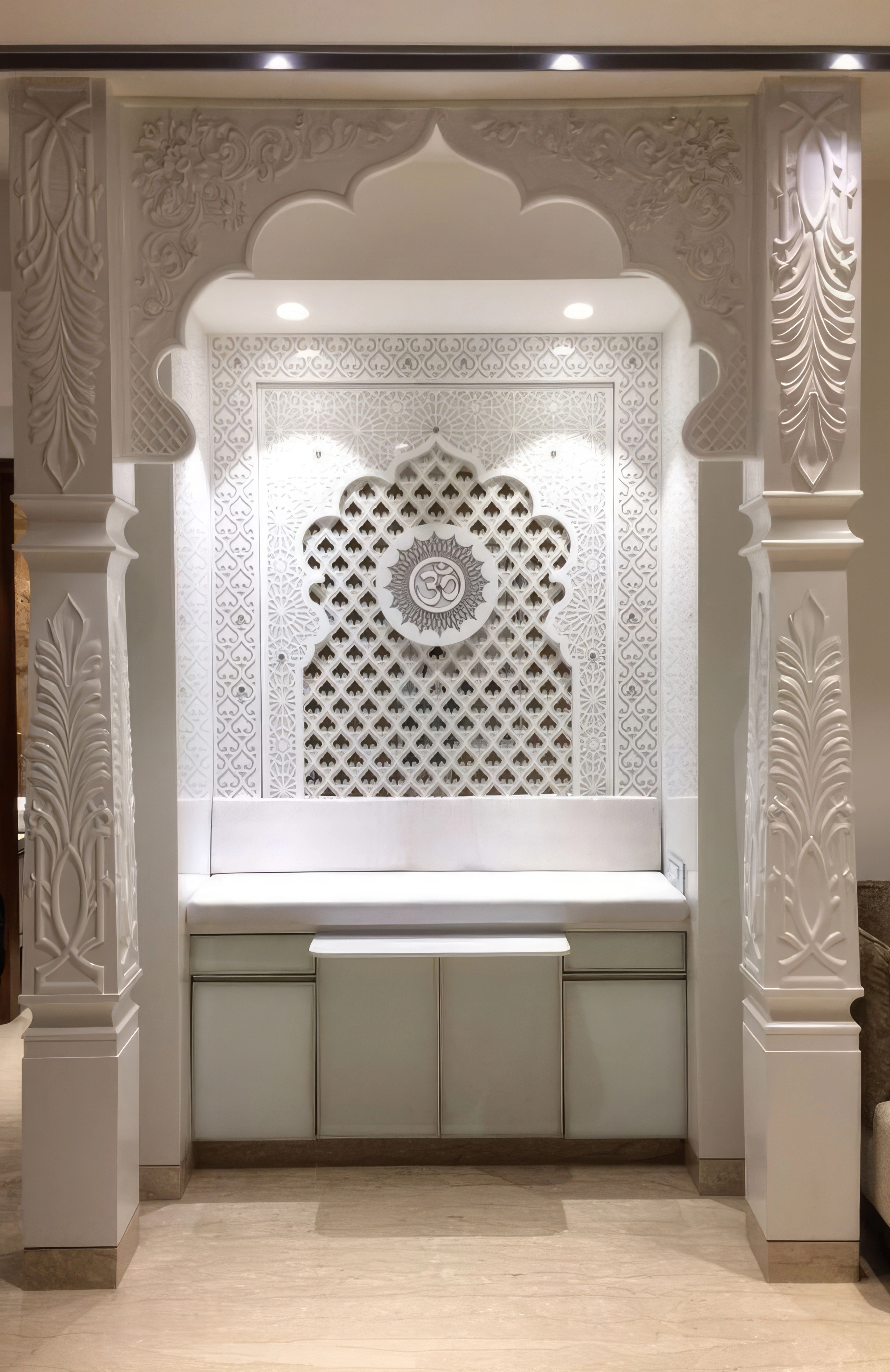 5 Luxurious Marble Pooja Mandir Designs for a Peaceful Home Ambience