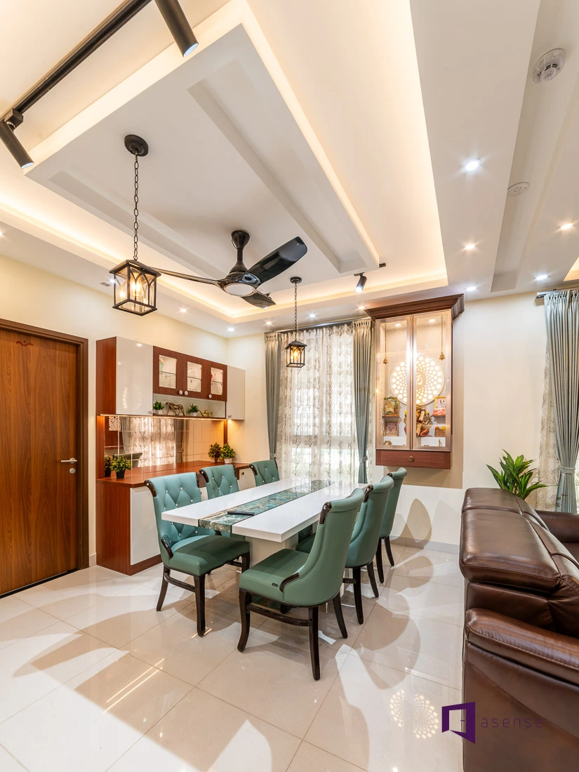 False Ceiling Designs to Improve Dining Room Ambience