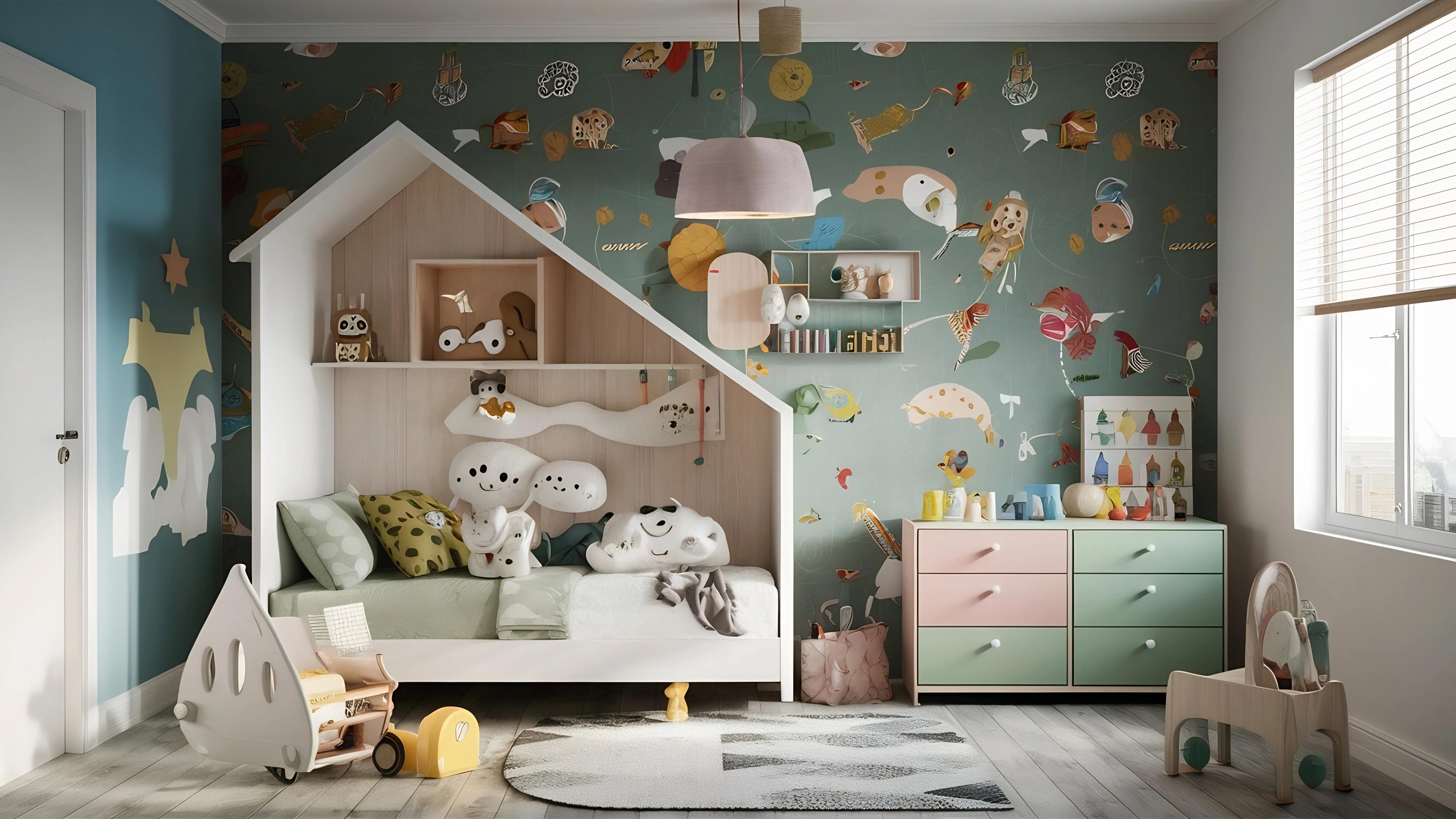 Transforming your kid’s room with creative wallpaper idea